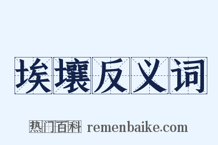 埃壤反义词是什么意思的图片